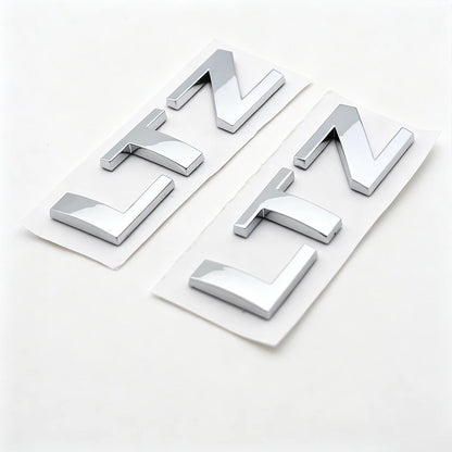 2Pcs Chrome Rear Tailgate Emblem Badge for Silverado LTZ (2007–2018)