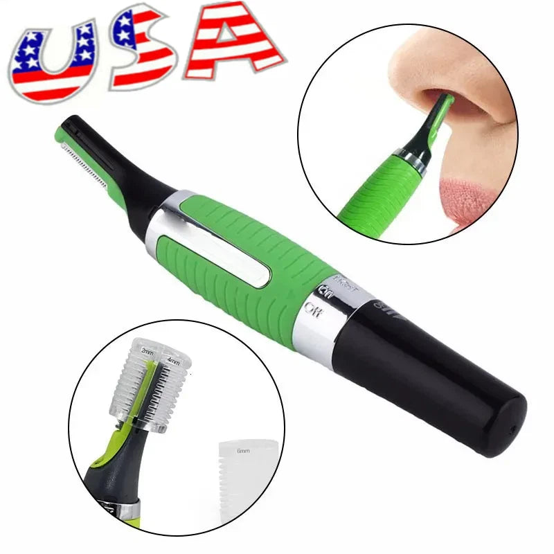 Nose Ear Face Neck Eyebrow Hair Mustache Beard Trimmer Clipper