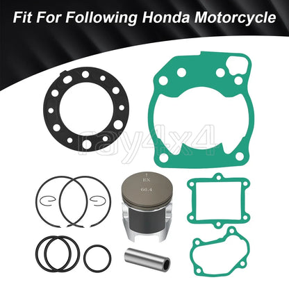 Piston Ring Kit & Gasket Set for Honda CR250R (1997–2001) 66.40mm
