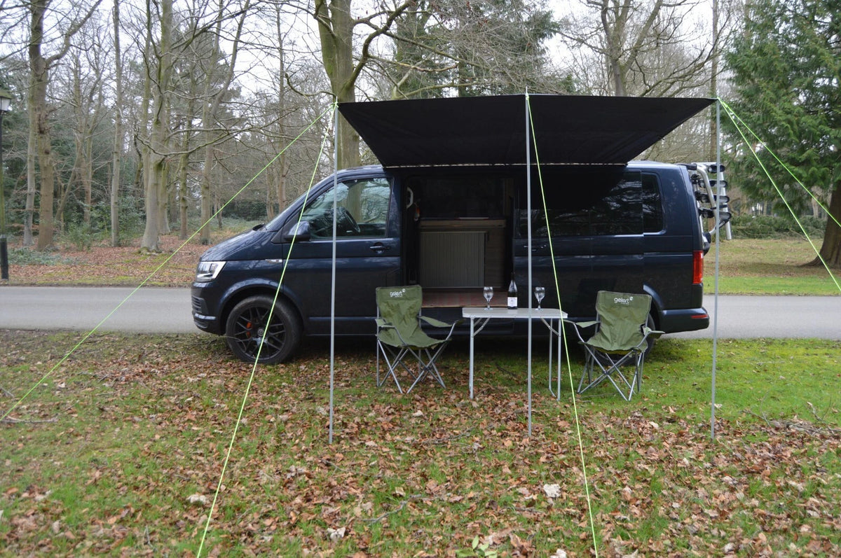 2X Awning Canopy for Campervan Caravan (BLACK)