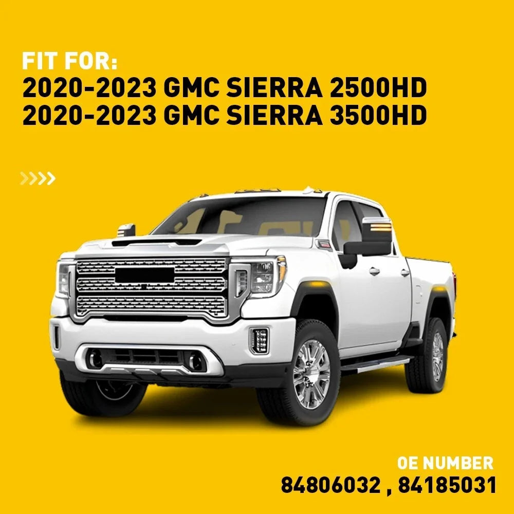 Set of 4 LED Smoke Lens Side Marker Lights for GMC Sierra 2500/3500 HD (2020–2023)