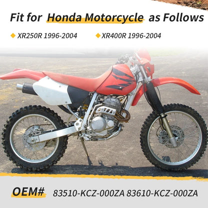 Set of 2 Side Panels for Honda XR250R XR400R (1996–2004) White Plastic