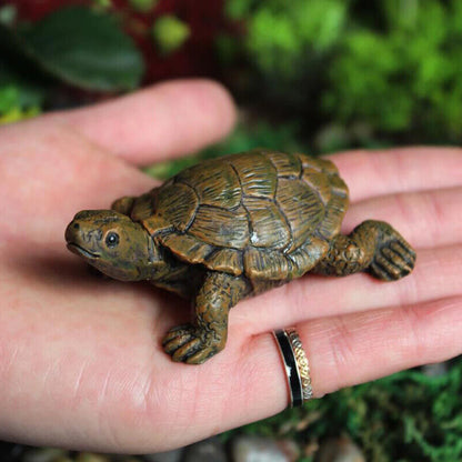 2Pcs Turtle Garden Ornament for Outdoor Decor