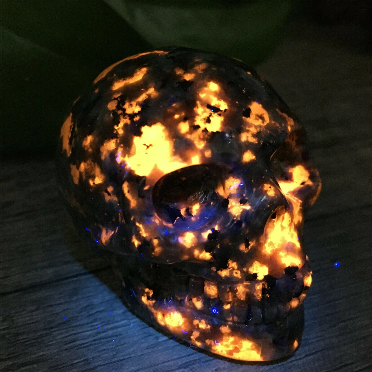 Yooperlite Flame Fire Stone Obelisk Natural Carved Quartz Crystal