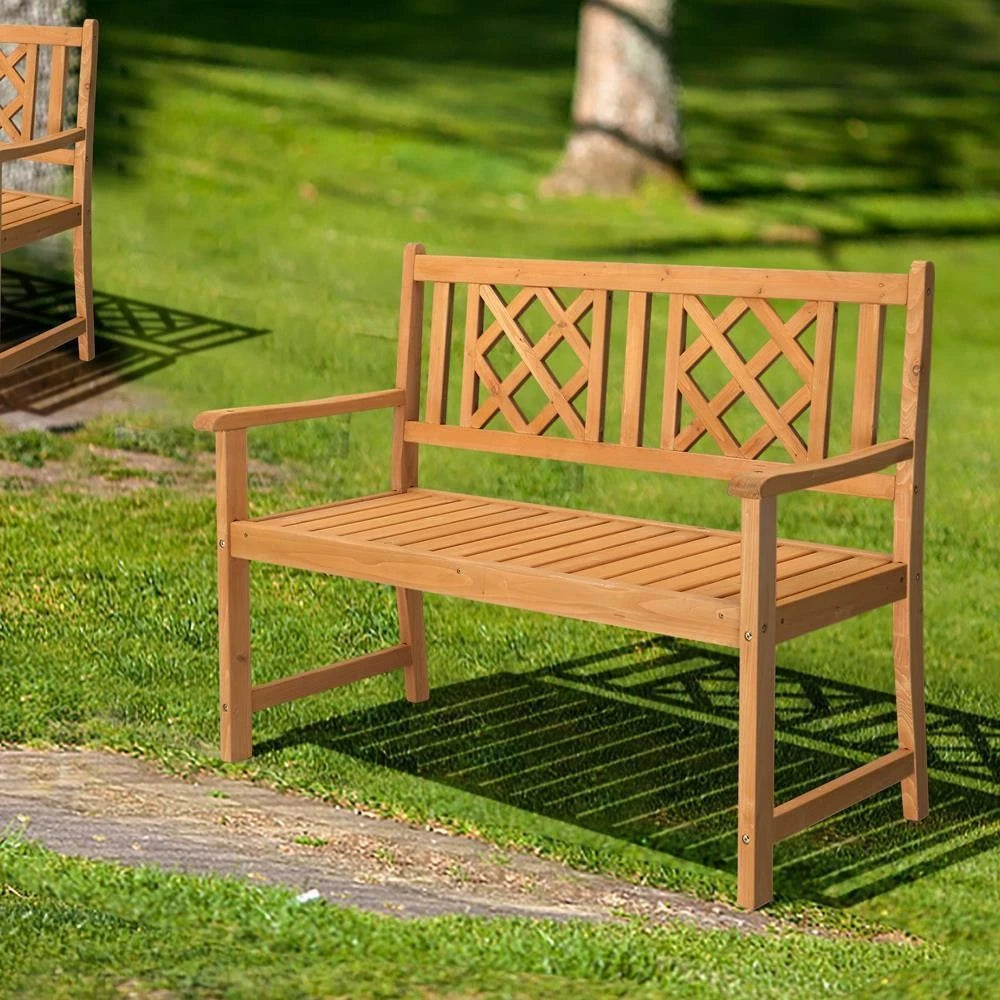 2X Garden Bench Loveseat for Patio Outdoor Seating