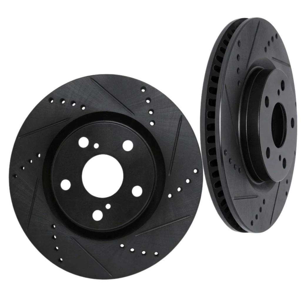 Rotor Set for Toyota Celica (1992–1993) ALX-PAU-DF-8002-76040-CLA1, Drilled & Slotted