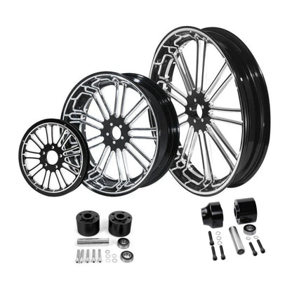 21" Front Wheel & 18" Rear Wheel Rim Hub & Pulley for Harley Touring (2009–2023)
