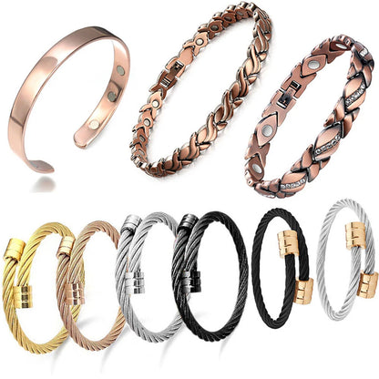 Magnetic Modern Style Bracelet for Arthritis Energy Relief