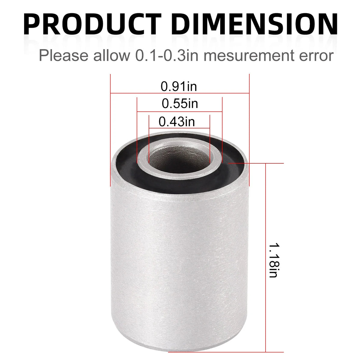 Pair Rear Swingarm Bushing for Yamaha TTR90 PW80 YSR50 (1980-2023)