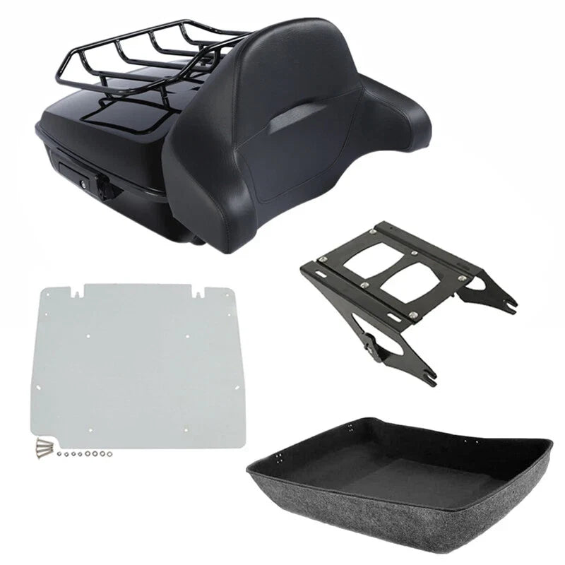 Chopped Trunk Backrest Mount Rack for Harley Touring CVO Road Glide (2014–2026)