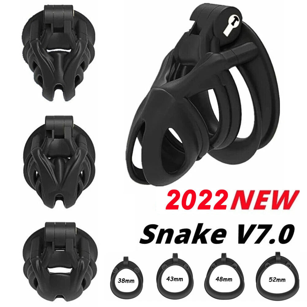 Cage 4Rings V7.0 EVO 3D Male Chastity Device for Men