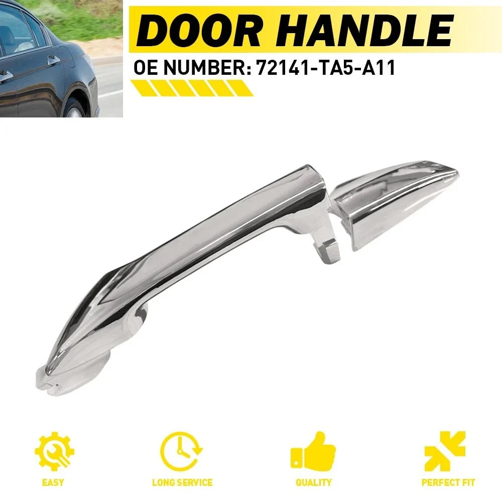 Chrome Rear LH Exterior Door Handle Cover Trim for Honda Accord Sedan (2008–2012)