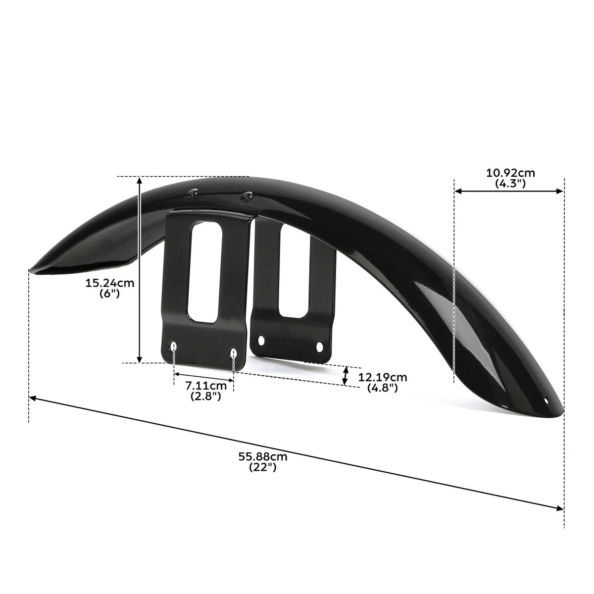 Front & Rear Fenders for Harley Sportster XL883 XL1200 (2007–2009)
