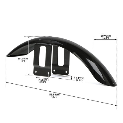 Front & Rear Fenders for Harley Sportster XL883 XL1200 (2007–2009)