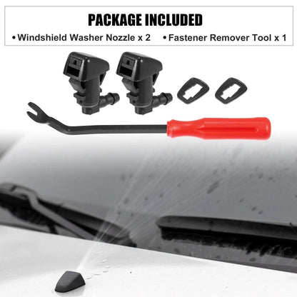 5pcs Front Windshield Washer Nozzle Kit 55157319AA for Jeep Liberty (2008–2012)