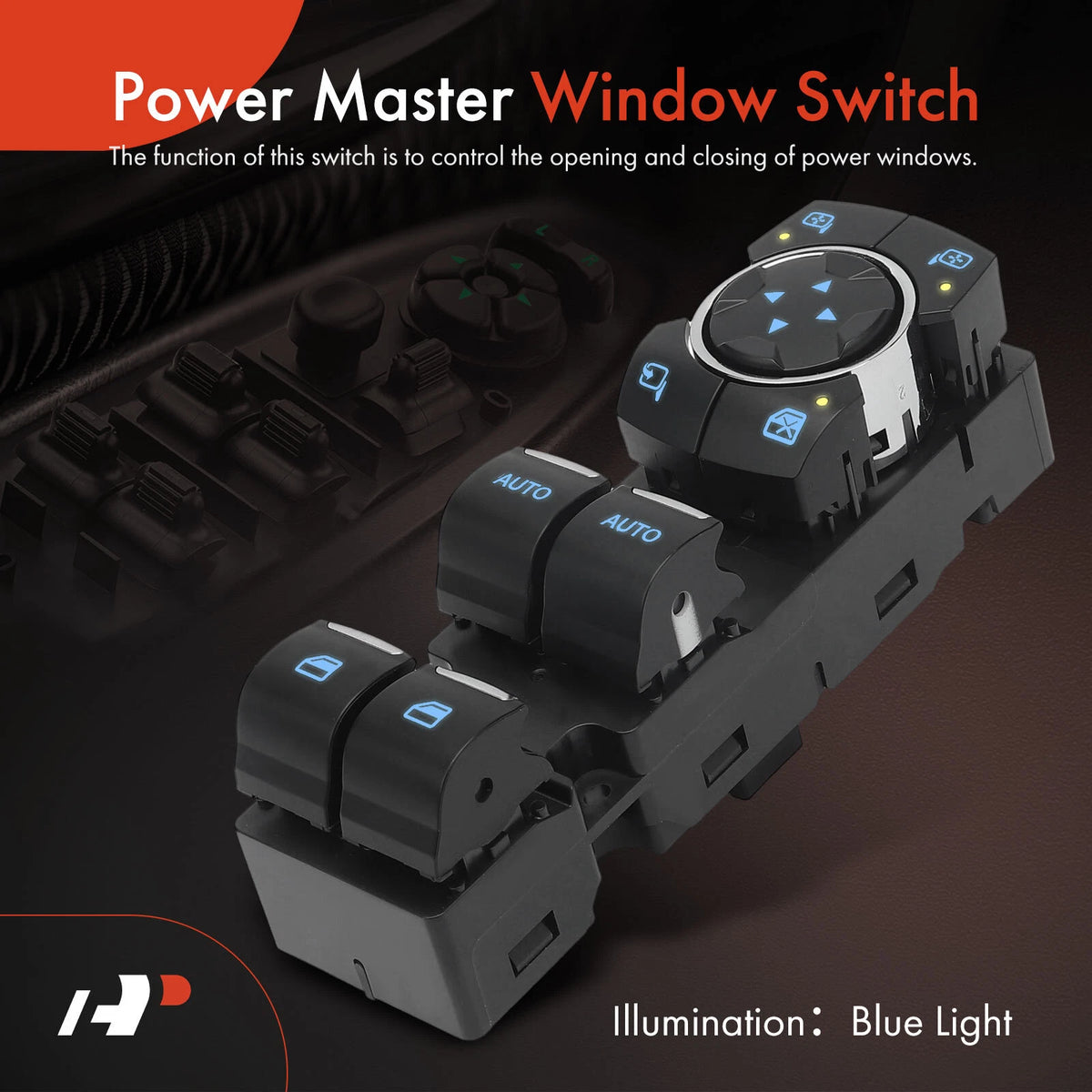 Front Left Power Window Switch for Ford Explorer Police Interceptor (2013–2021) - 1S14145, BB5Z14529AA, SW7284