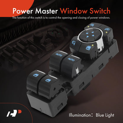 Front Left Power Window Switch for Ford Explorer Police Interceptor (2013–2021) - 1S14145, BB5Z14529AA, SW7284