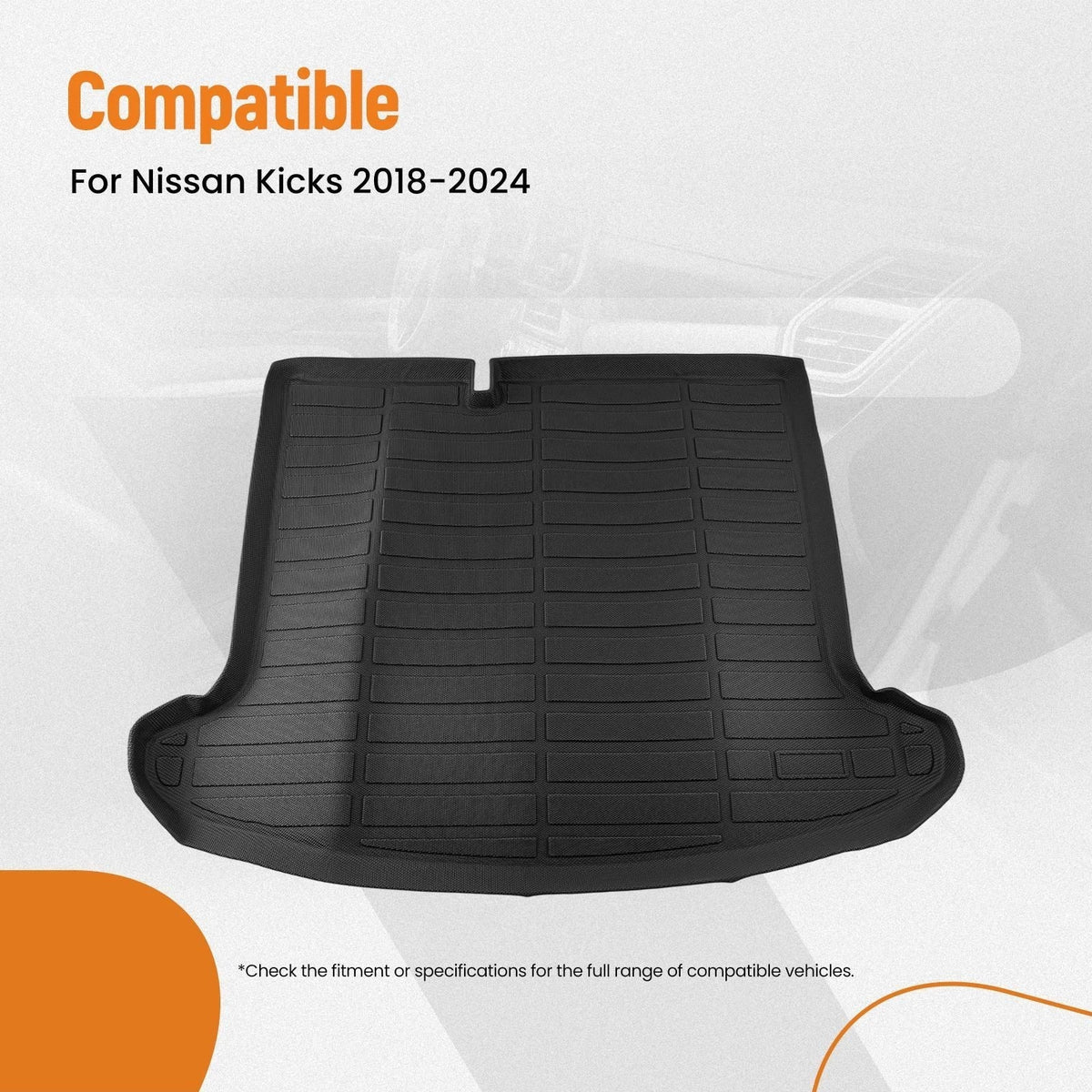 All Weather Cargo Liner for Nissan Kicks (2018–2024) TPE Waterproof Mat