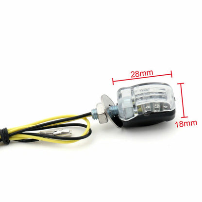 LED Black Micro Mini Turn Signal Indicators for Motorcycle (TS-008-Black)