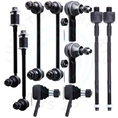 Set of 10 Front Lower Ball Joints & Tie Rod Ends for Infiniti QX4 (1997–2003)