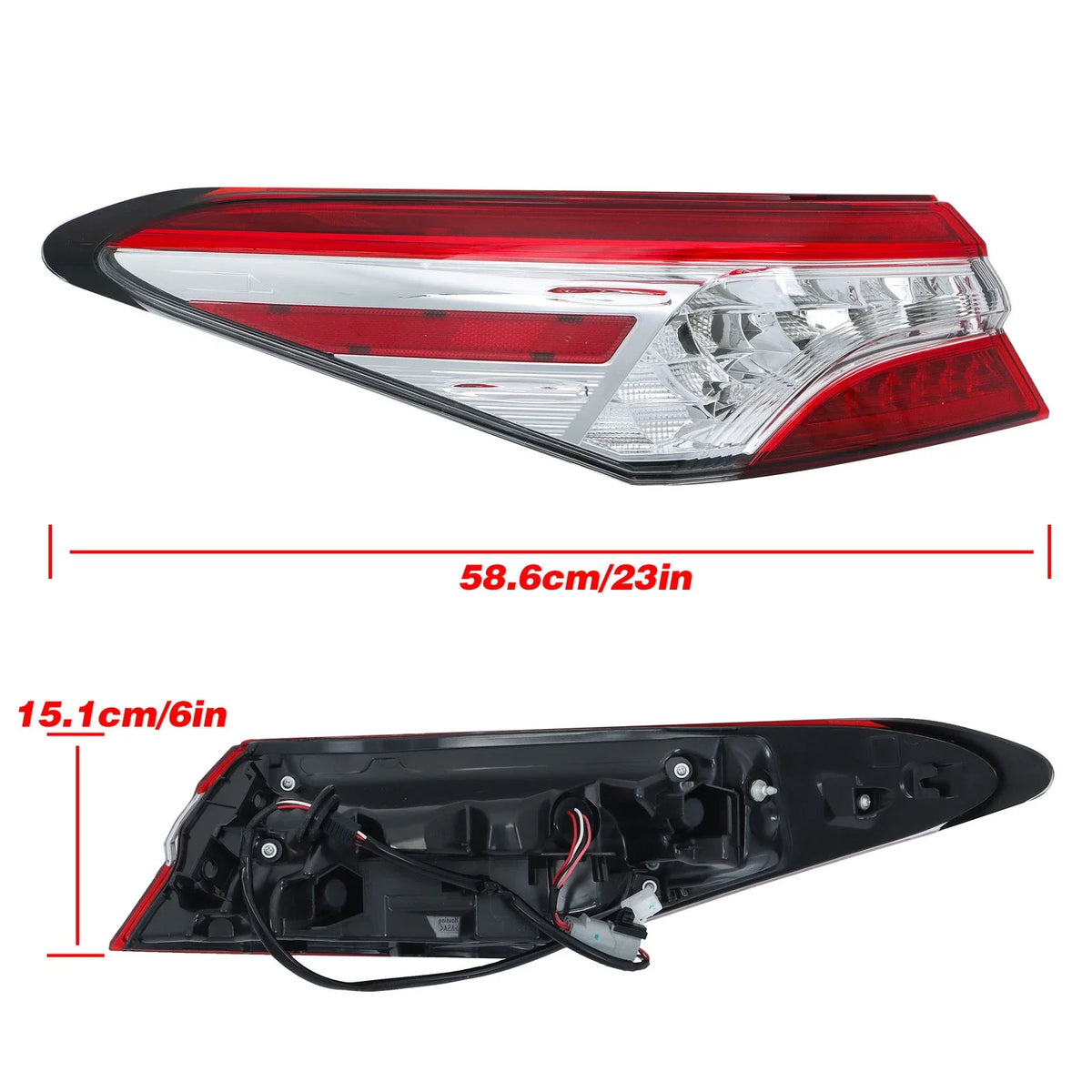 Driver Tail Light for Toyota Camry XLE XSE (2018–2020) LED Left Outer Lamp