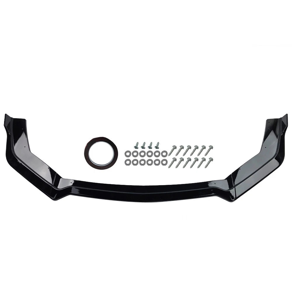 Gloss Black ABS Front Bumper Lip Spoiler Splitter for Ford Mustang GT (2018–2023)