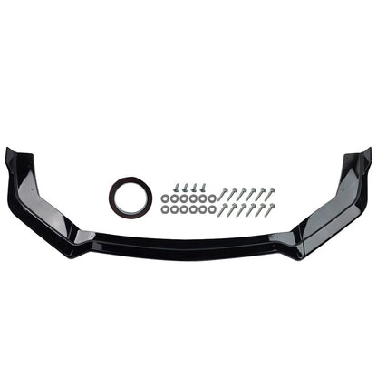 Gloss Black ABS Front Bumper Lip Spoiler Splitter for Ford Mustang GT (2018–2023)