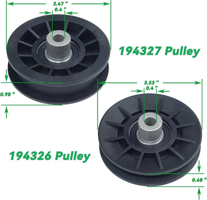 V Groove Idler Pulley & Flat Idler Pulley Hardware Kit for