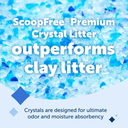 PetSafe ScoopFree Premium Crystal Cat Litter 8 lb Bag (1-Pack)