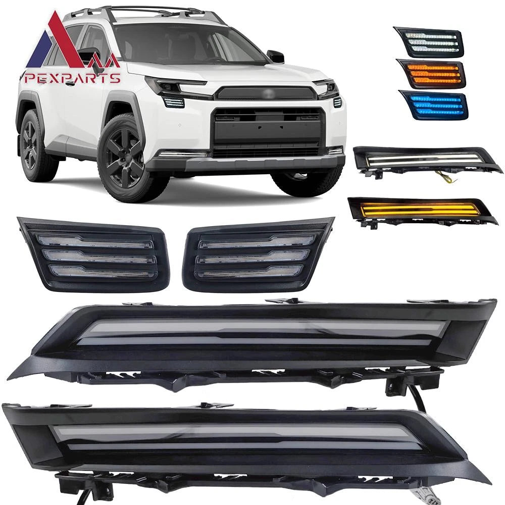 LED Upper Vent + Lower Lip DRL Lights for Toyota RAV4 (2026–2027)