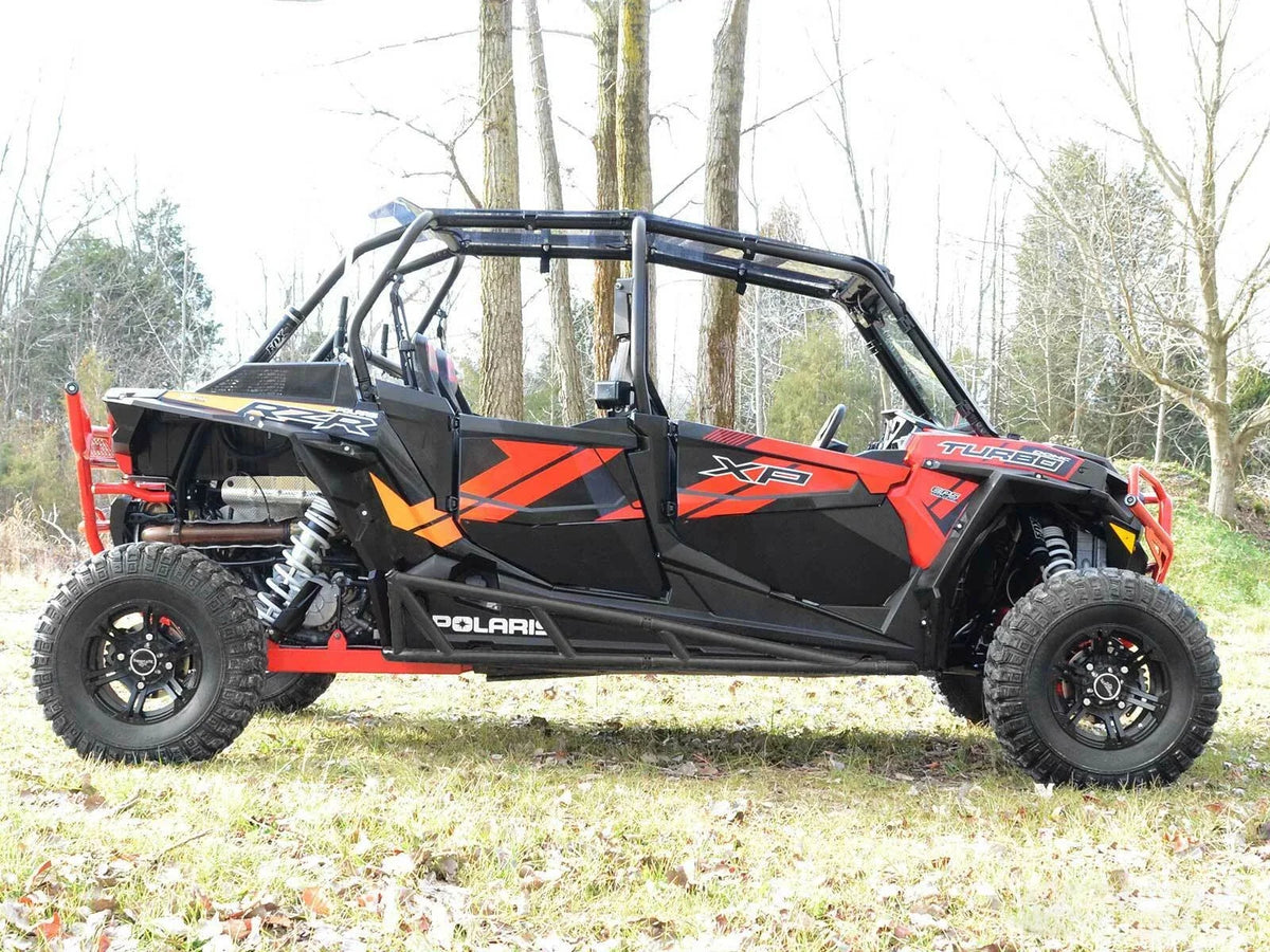 Rock Slider Nerf Bars for Polaris RZR XP 4 1000 (2014–2023) - Wrinkle Black