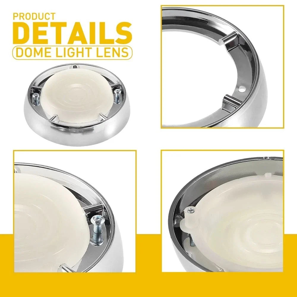 Dome Light Lamp Lens for Ford Mustang Galaxie (1960–1970) C0AF-13783C H