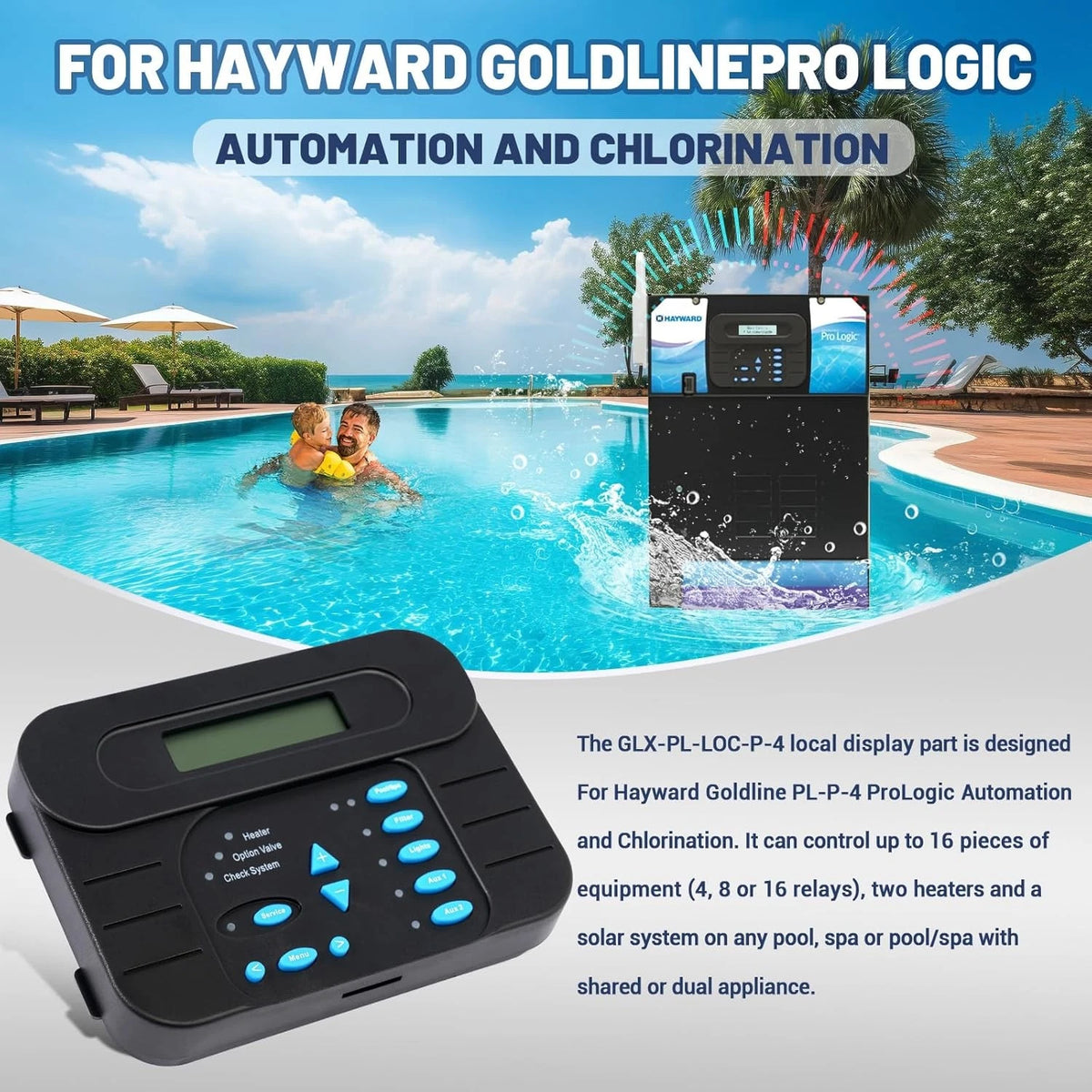 Local Display for Hayward GLX-PL-LOC-P-4