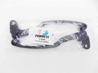 Black Forseti Front Brake & Clutch Lever Set for Yamaha DT400 (77-81)