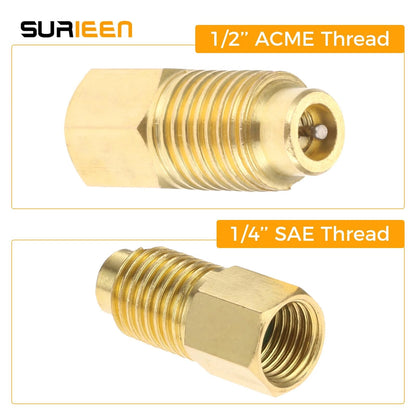 R1234YF Self-Sealing Can Tap Tool for F-1/4 SAE 1/2 LH Thread Valve