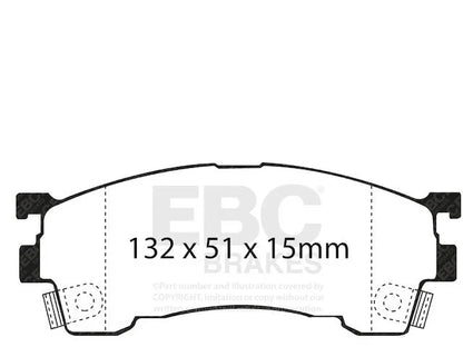 Front Brake Pad Set for Mazda Protege (1999–2000) SB397BP