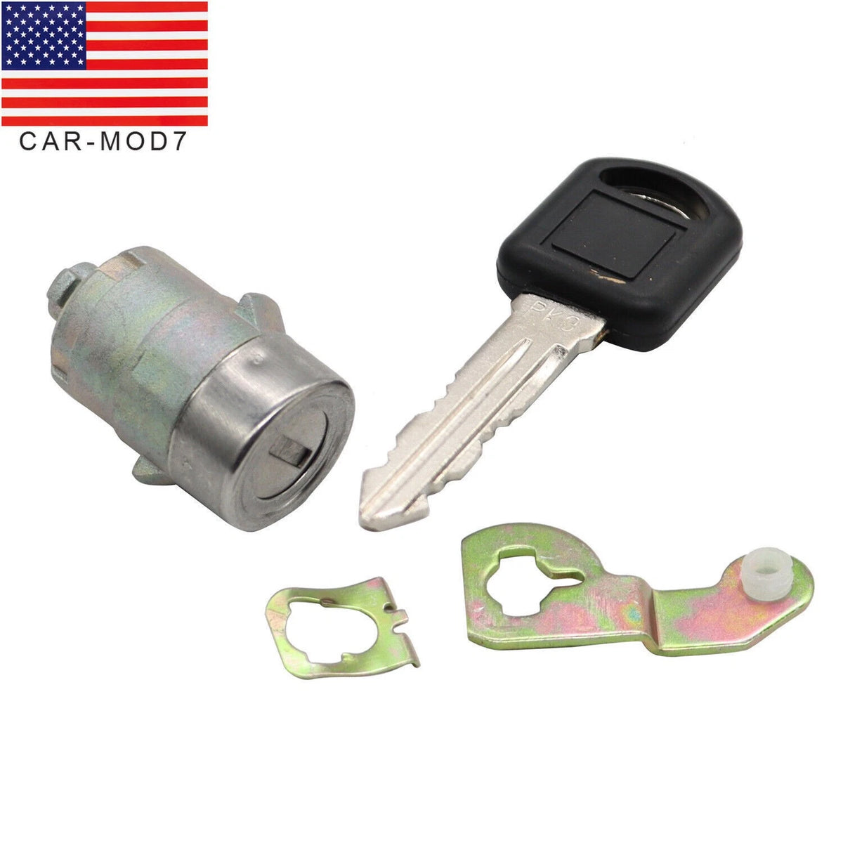 Front Left Door Lock Cylinder w/ Clips for GMC Chevy Silverado Tahoe (2001–2006)
