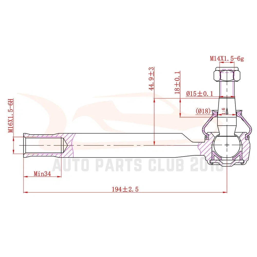 Set of 8 Steering Control Arm Ball Joints for Nissan Murano (2003–2004)