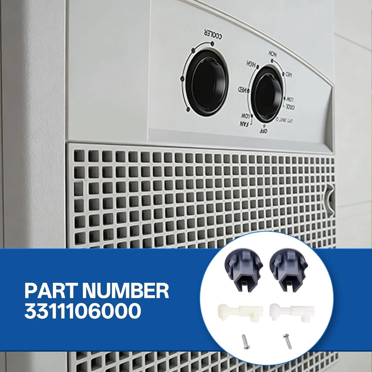 Knobs & Shafts for Dometic Duo-Therm RV Air Conditioner (3311106000)