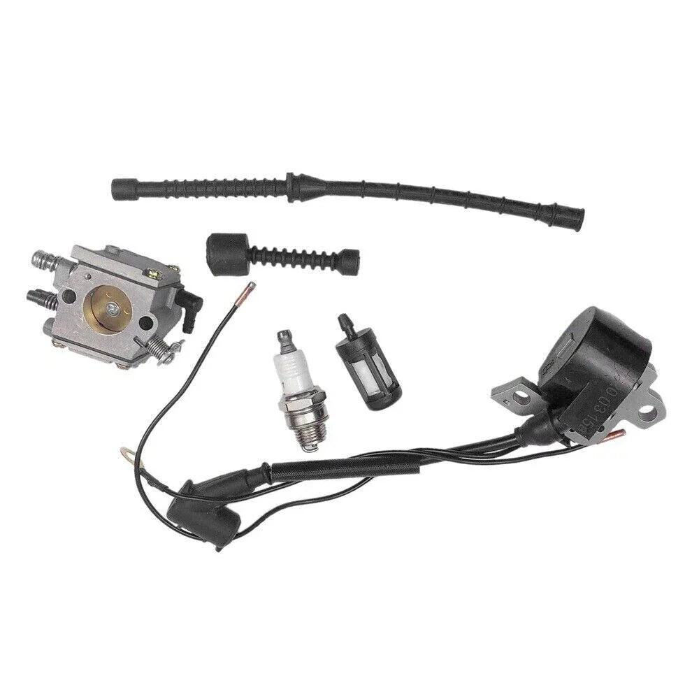 Carburetor Ignition Coil Spark Plug Kit for Stihl 038 MS380 MS381 (N/A)