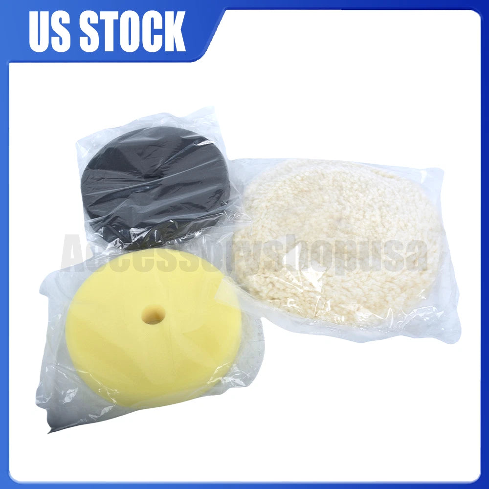 7" Polisher Pad Kit for Milwaukee M18 (2738-20, 49-36-2783, 2784, 2785)