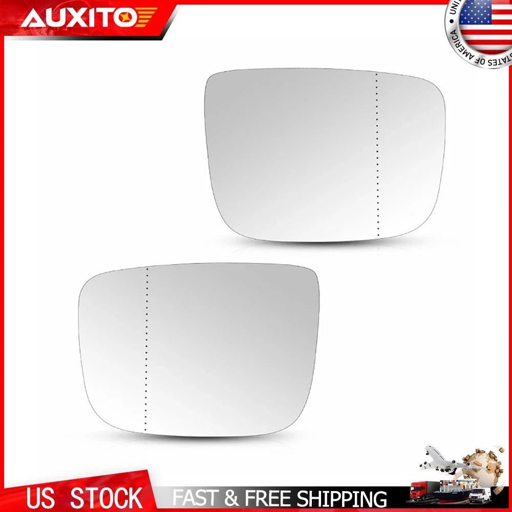 Set of 2 Heated Mirror Glass with Backing Plate for Volvo XC60 (2010–2017)