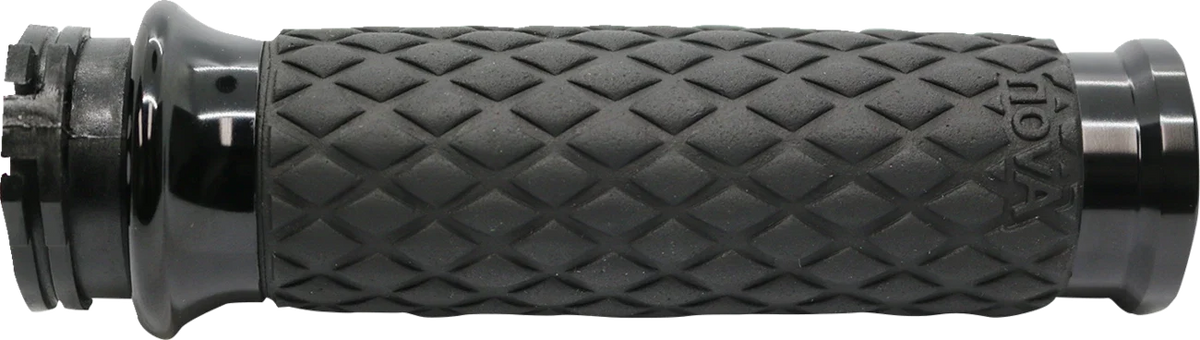 AVON DIA-65-ANO Black Diamond Contour Hand Grips for Harley (Cable Operated)