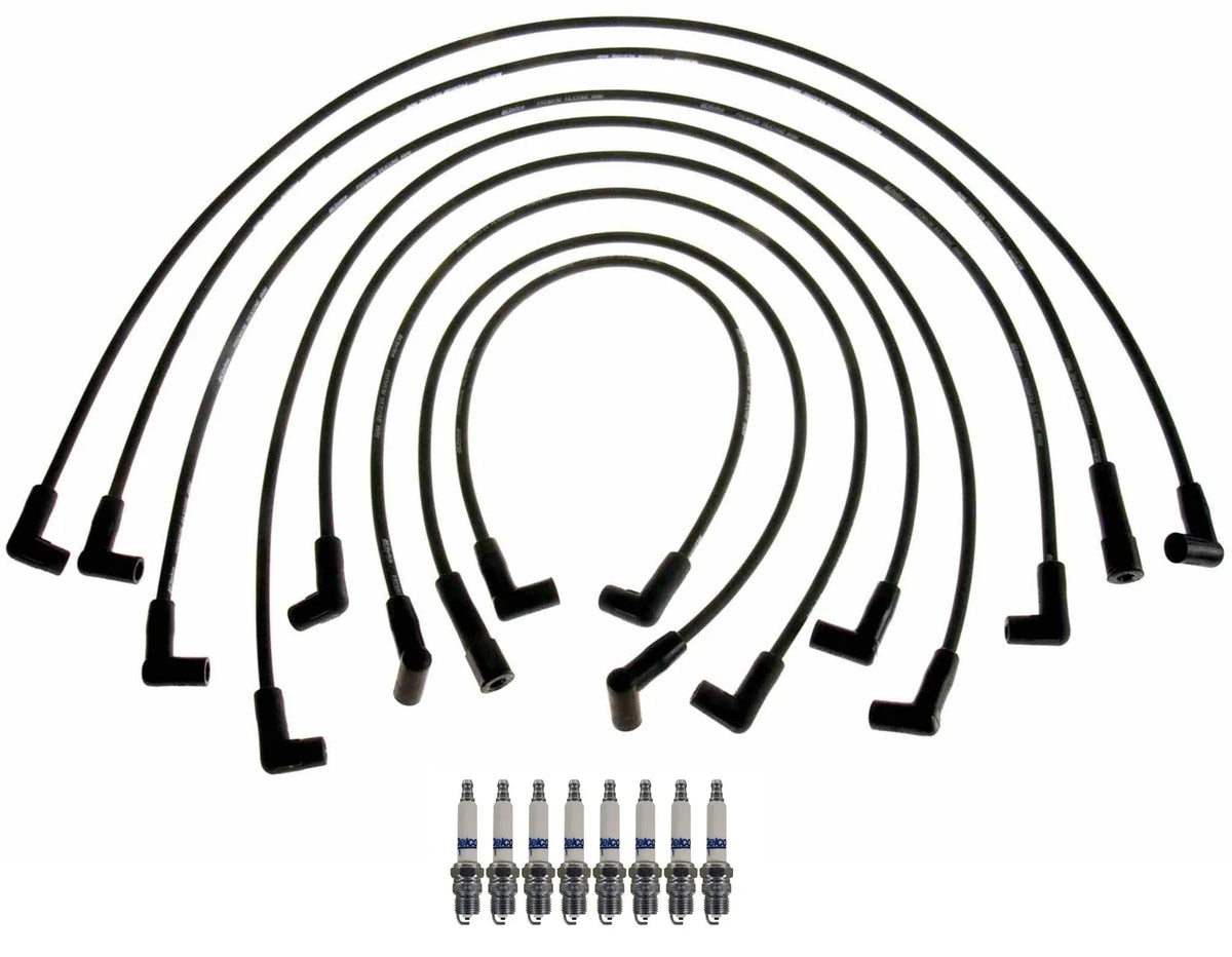 Ignition Wire Set & 8 ACDelco Rapidfire HD Spark Plugs for Chevy V8