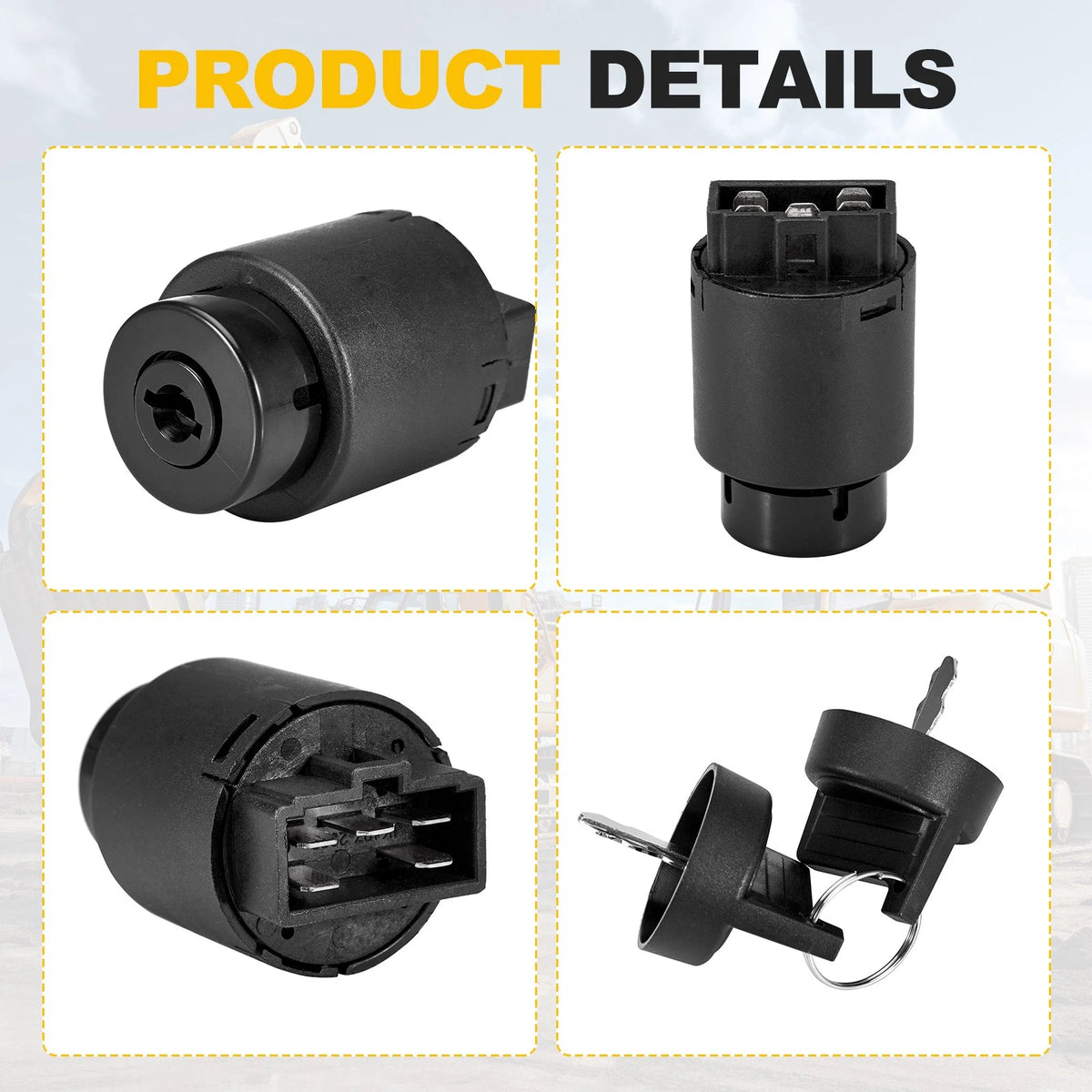 Ignition Switch Key for Mini Excavator AGT Typhoon