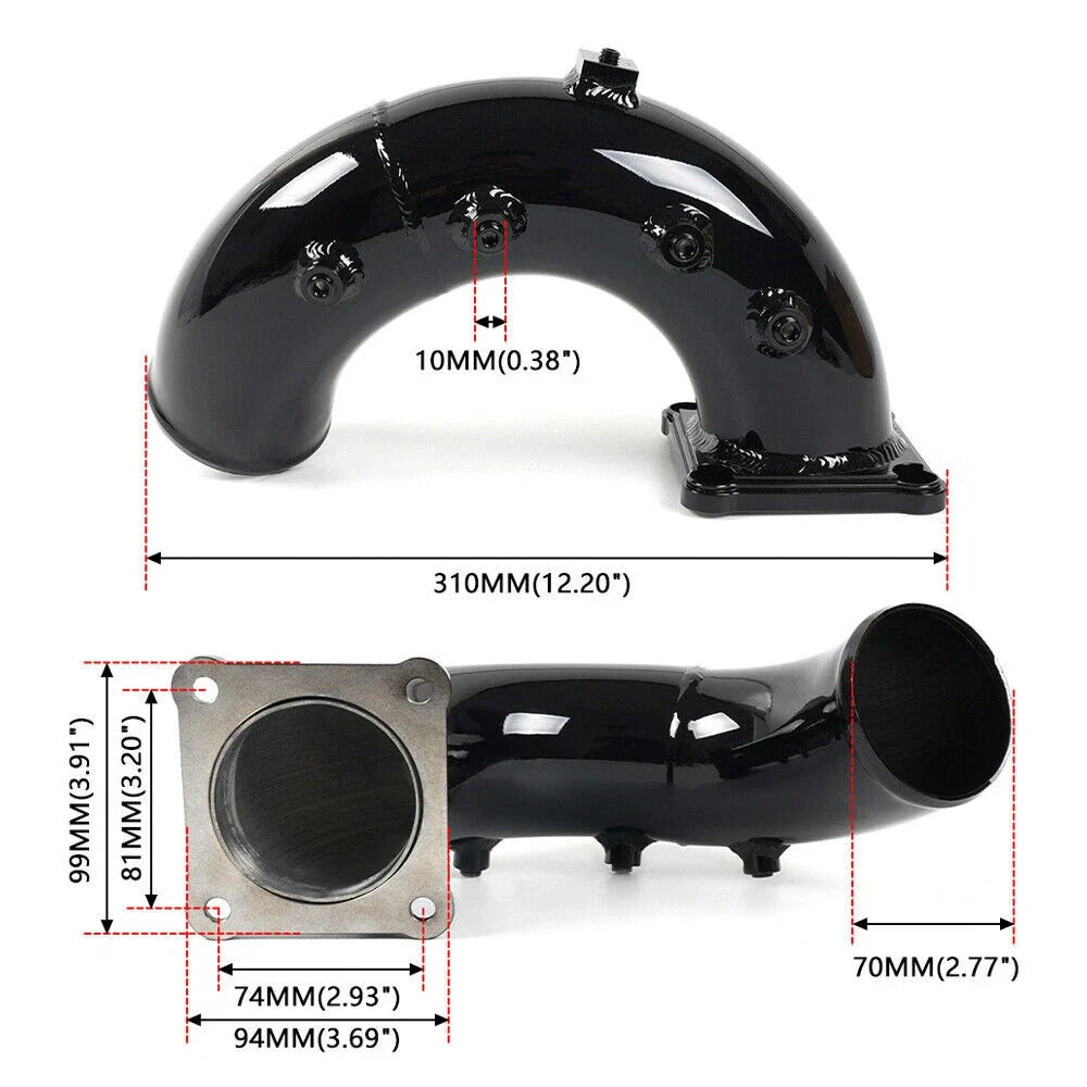 3" Air Intake Elbow Tube for Dodge Ram 1998.5–2002 5.9L Diesel