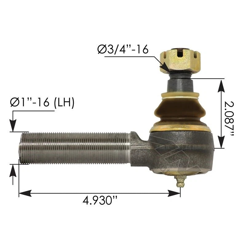 Tie Rod End for unspecified Part# 462389, F0HZ3A131C, FTR2061L, R230034, SP692446, 462.ES2061L