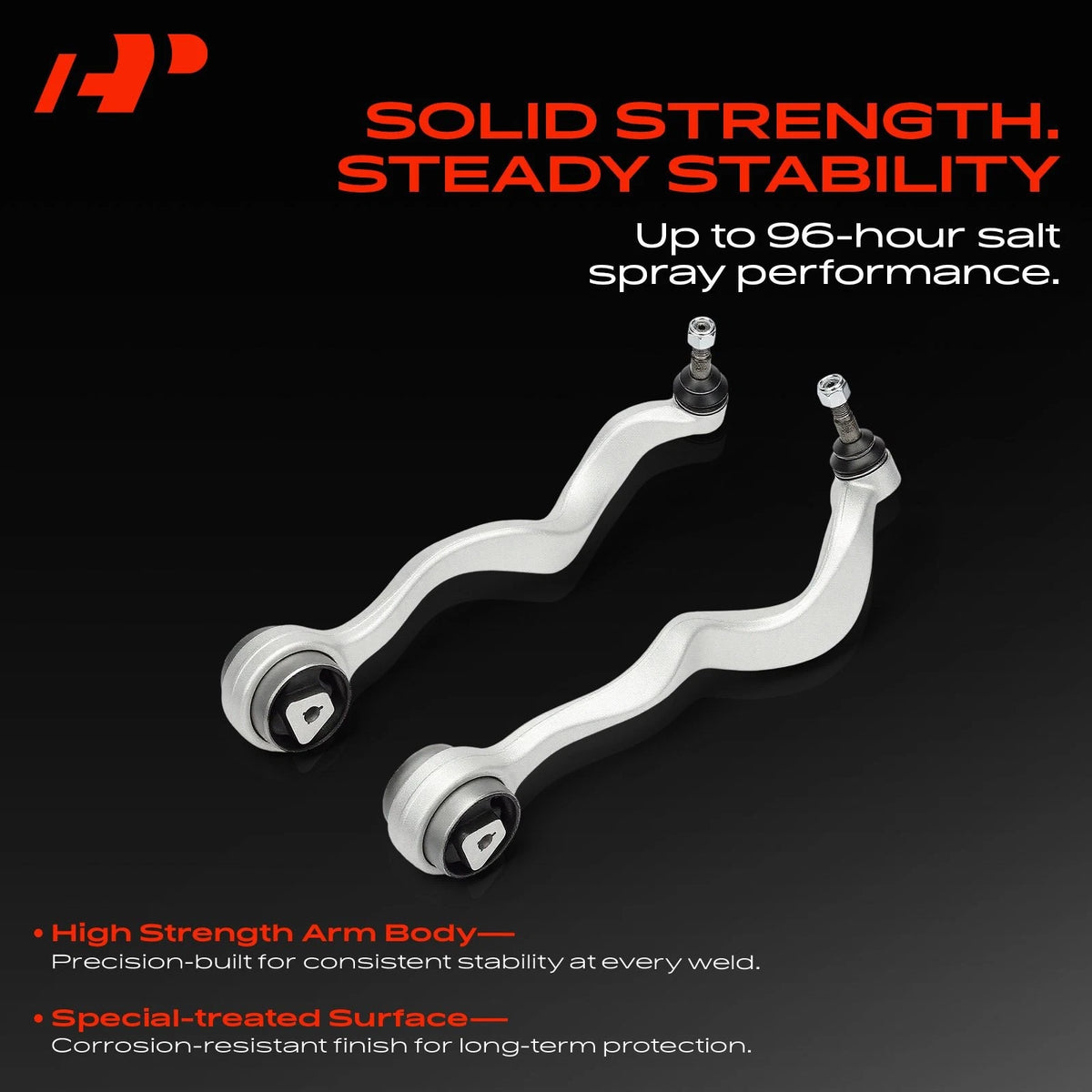 2X Front Lower Control Arms for BMW E60 525i 528i 530i 545i M5 (2004–2010) - 31126774825, 31126774826