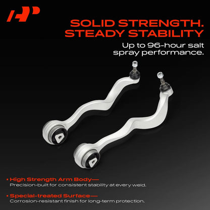 2X Front Lower Control Arms for BMW E60 525i 528i 530i 545i M5 (2004–2010) - 31126774825, 31126774826