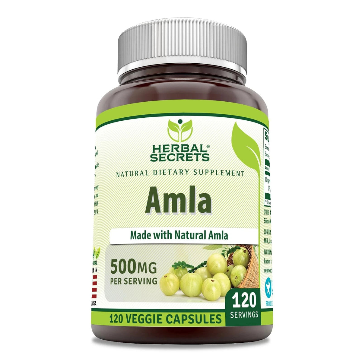 Amla Supplement 500 mg for Herbal Secrets (Pack of 1)